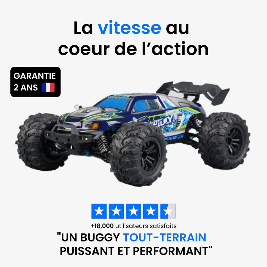 Voiture Télécommandée Turbo Raptor 70Km/h – Tout Terrain Haute Vitesse RC
