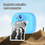 Appareil photo instantané enfant 1080P – double objectif, impression HD