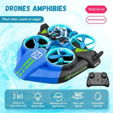 Drone Enfant 8 ans Amphibie 3 en 1