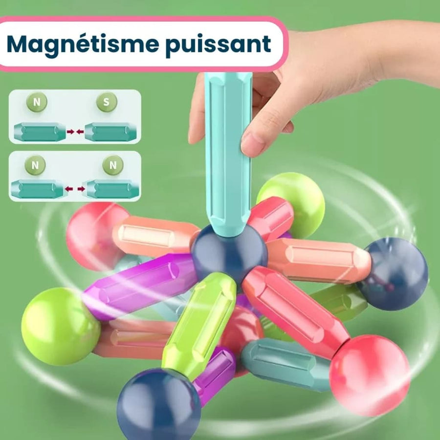Jeu de Construction Magnétique pour Enfants
