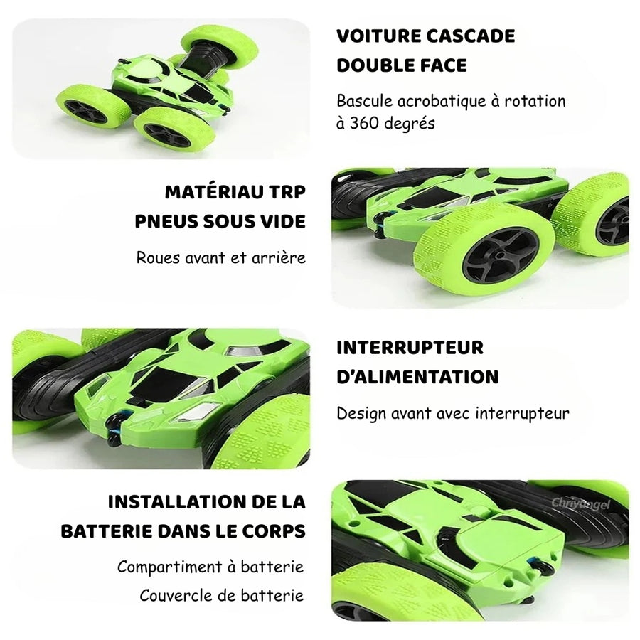 Voiture télécommandée cascadeuse incassable tout terrain