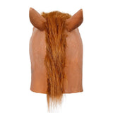 Masque halloween de tête de cheval effrayant