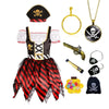 Déguisement pirate et ses nombreux accessoires pour fille