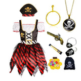 Déguisement pirate et ses nombreux accessoires pour fille