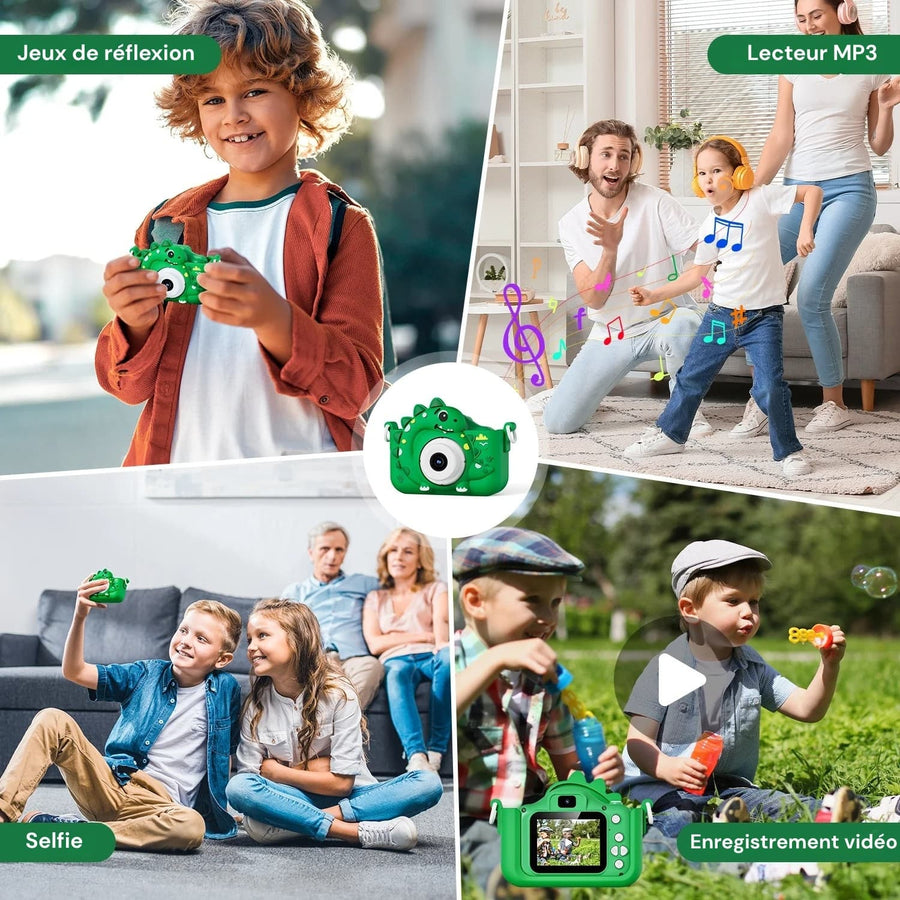 Appareil photo dinosaure 32GB 1080P HD