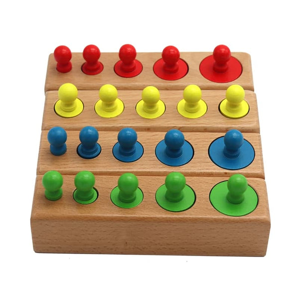Jouet éducatif en bois coloré