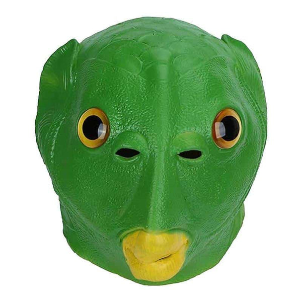 Déguisement masque halloween de poisson vert