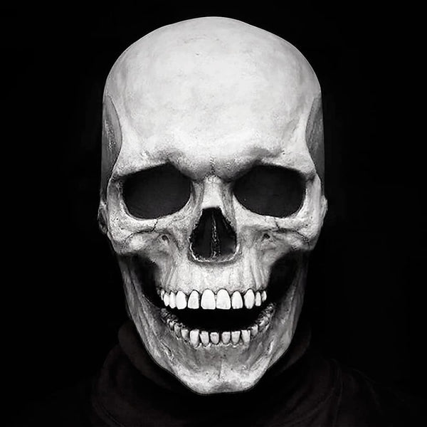 Masque halloween tête de mort à machoire mobile