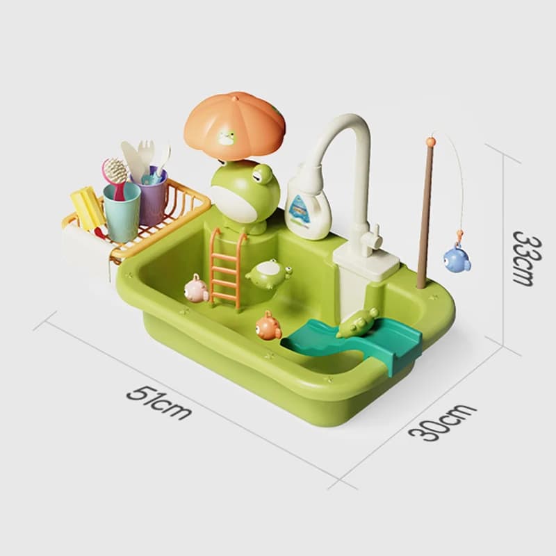 Évier avec robinet et dinette