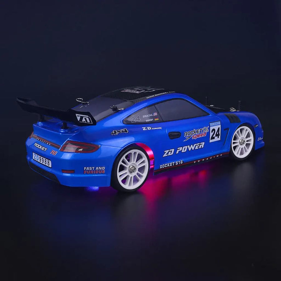 Voiture télécommandée bleu à haute vitesse