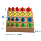 Jouet éducatif en bois coloré
