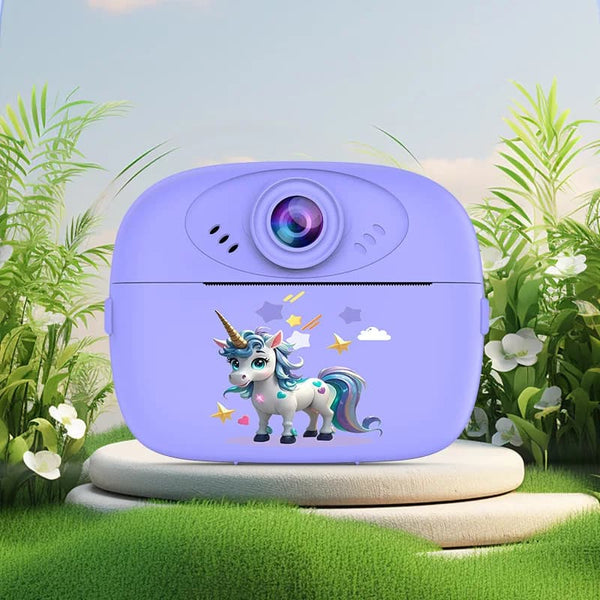 Appareil photo instantané enfant 1080P – double objectif, impression HD