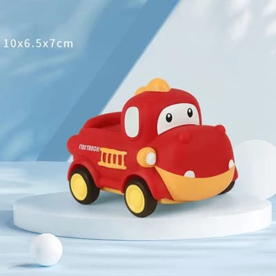 Voiture jouet Montessori en caoutchouc pour enfants