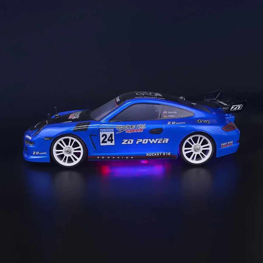 Voiture télécommandée bleu à haute vitesse