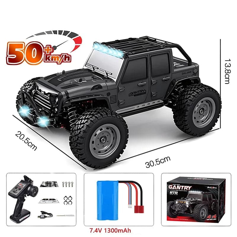 Voiture de course radiocommandée 4×4 pour adulte 4WD 1/28 50km/h