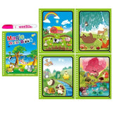 Livre Montessori de coloriage magique avec stylo à eau pour apprendre les couleurs
