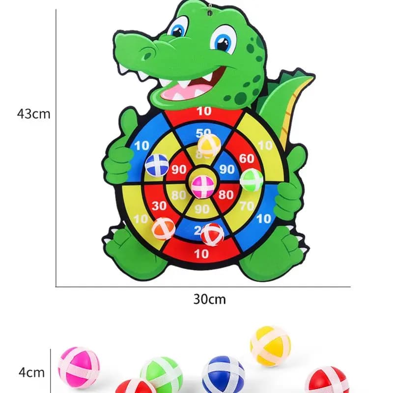 Jeu Montessori enfants dès 3 ans lancer de balles sur cible pour la motricité