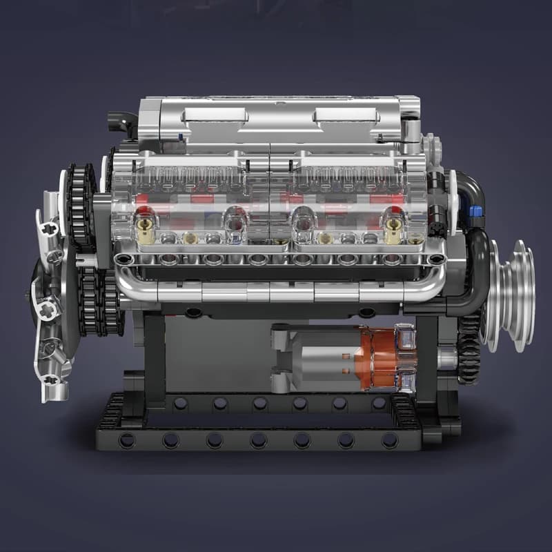 Mini Moteur V8 Thermique à Monter
