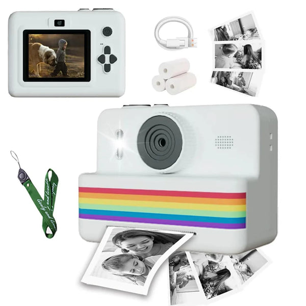 Appareil photo instantané pour enfants – imprimante intégrée et écran LCD
