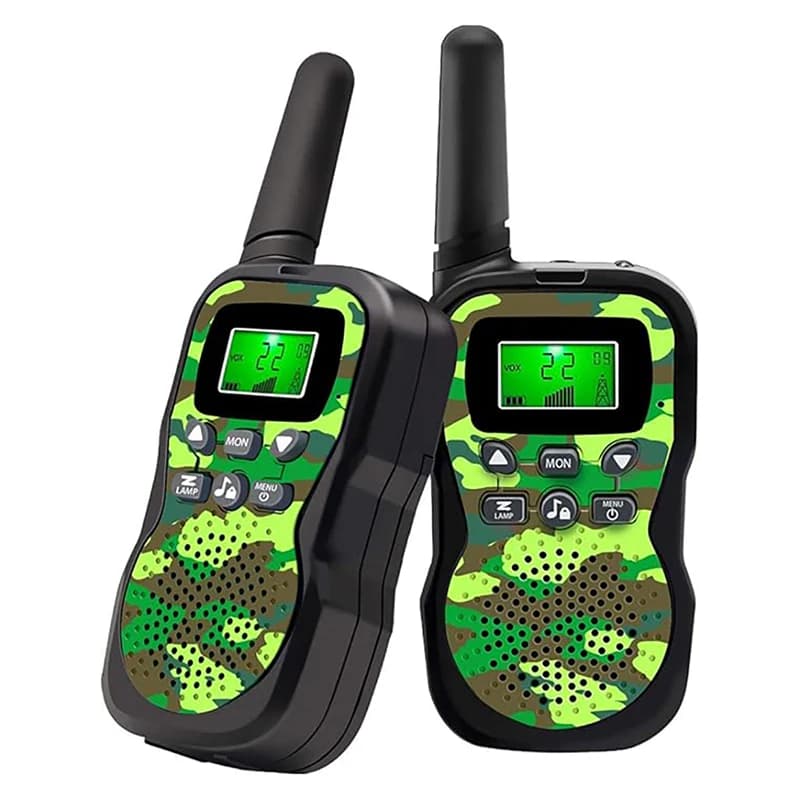 Talkie-walkie enfant à motif camouflage