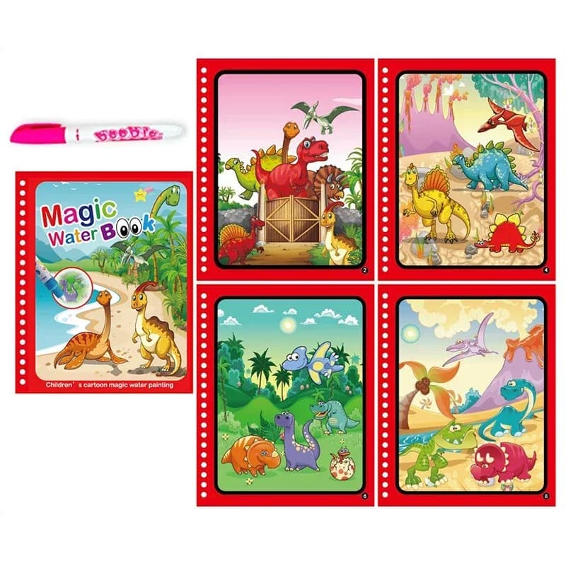 Livre Montessori de coloriage magique avec stylo à eau pour apprendre les couleurs
