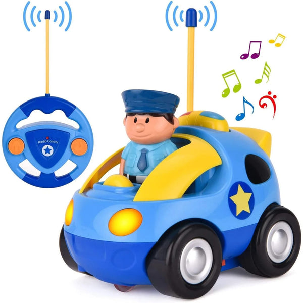 Voiture de police télécommandée pour bébé