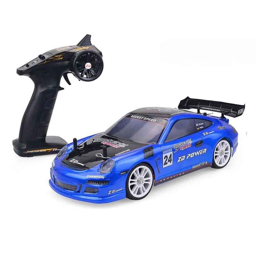 Voiture télécommandée bleu à haute vitesse