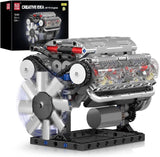 Mini Moteur V8 Thermique à Monter